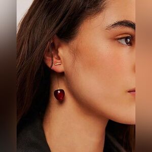 Cherry drop earrings N681